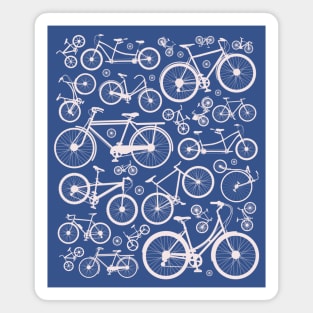 Bicycles Illustration // Bike Lover Cycling Enthusiast Magnet